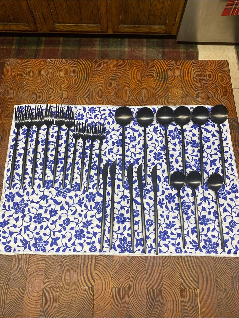 Amazon Matte Black Stainless Flatware Set - Black